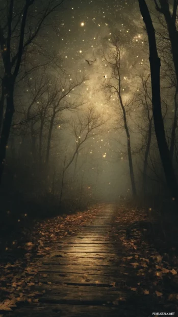 Dusty paths wandering through faint constellations.