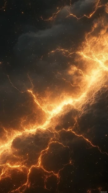 Dynamic Moving Wallpapers for Android featuring electric waves pulsing across a dark screen.
