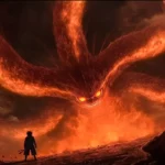 Dynamic Naruto Moving Wallpapers with Nine Tails chakra blazing behind Naruto.