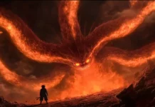 Dynamic Naruto Moving Wallpapers with Nine Tails chakra blazing behind Naruto.