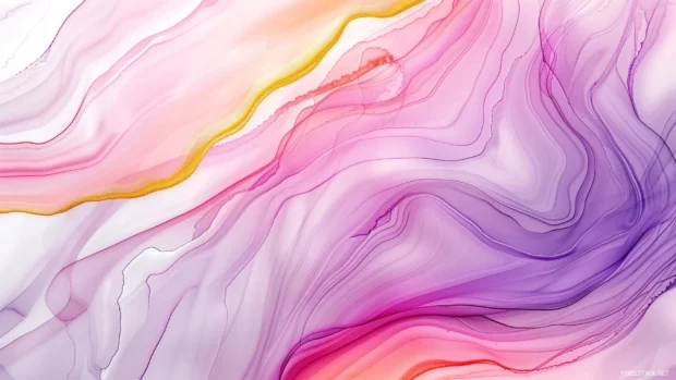 Dynamic abstract watercolor background with fluid shapes.