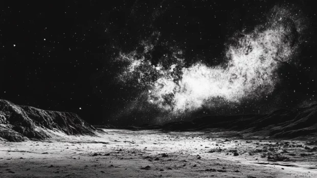 Echoes of black starry winds crossing dry steppes.