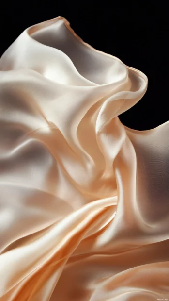 Elegant Moving iPhone Wallpapers with flowing silk fabrics rippling gently.