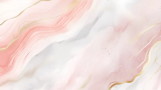 Elegant marble pattern in shades of white, gold, and blush pink, with subtle glowing highlights for a luxurious feel.