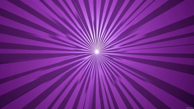 Elegant purple neon streaks radiating from the center in a burst pattern.