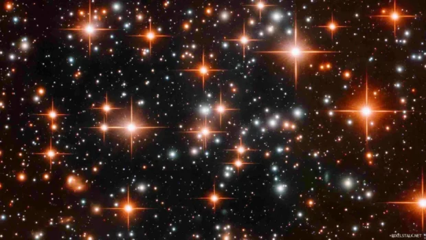 Expansive star nursery filled with swirling gases.