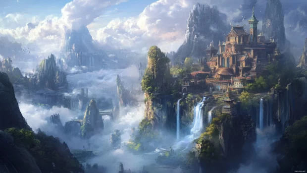 Explore the Fantasy Library brought to life in High resolution wallpapers for PC.