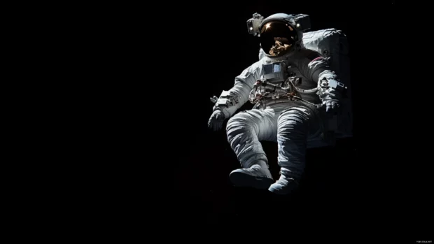 Explore the infinite universe with this astronaut desktop 4K wallpaper, perfect for space lovers.