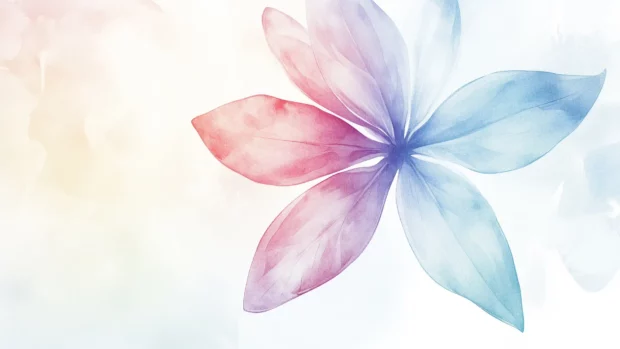Flower watercolor background with intricate petal details.