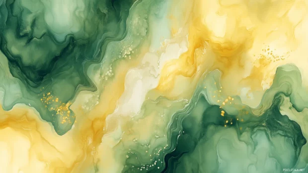 Fluid splash watercolor background with dynamic.