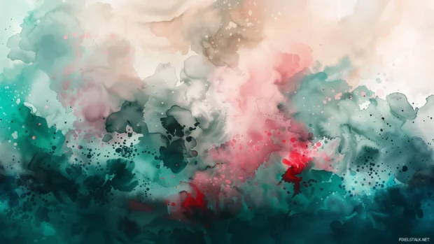 Fluid splash watercolor background with dynamic effects.