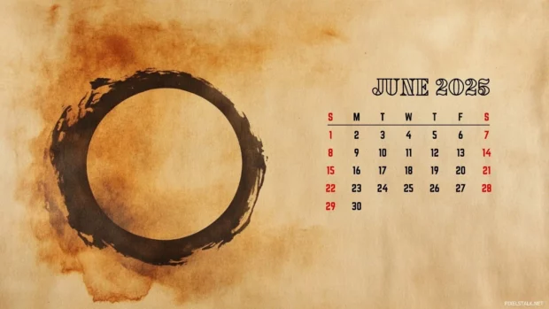 Free Download June 2025 Calendar Backgrounds HD  1080p.