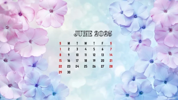 Free Download June 2025 Calendar Backgrounds HD for Mac.
