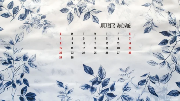 Free Download June 2025 Calendar Computer Wallpaper.