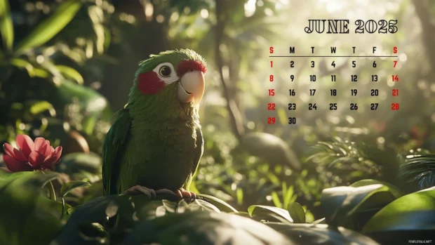 Free Download June 2025 Calendar Wallpaper for Windows.
