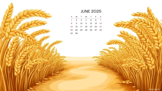 Free download June 2025 Calendar Backgrounds HD.
