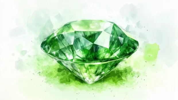 Fresh green watercolor background with lively hues.