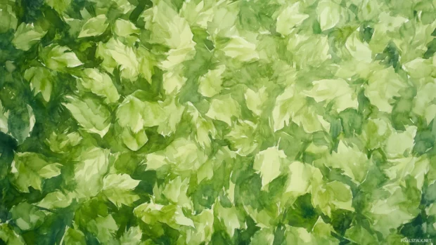 Fresh green watercolor background with lively, natural tones.