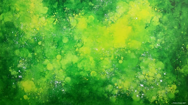 Fresh green watercolor background with lively, vibrant hues.