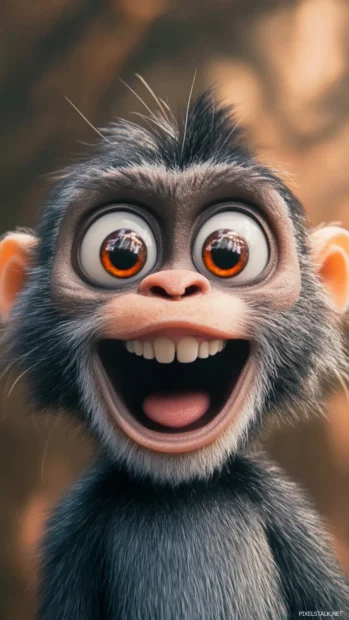 Funny Lock screen Wallpapers with hilarious cartoon animals making goofy faces.
