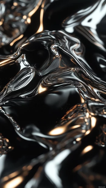Futuristic Dark Lock screen Wallpapers showcasing metallic surfaces with dim reflections.