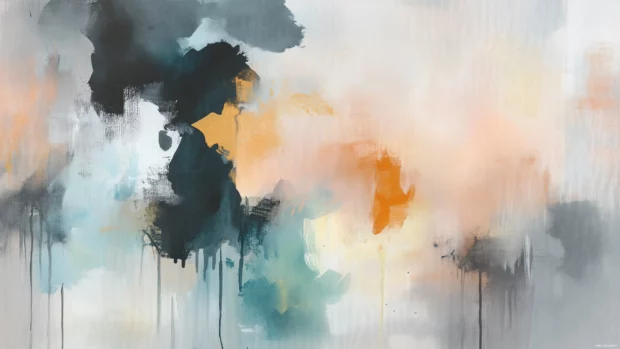 Gentle pastel watercolor background with soft, muted colors.