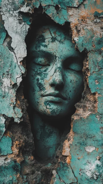 Grunge aesthetic lock screen wallpapers create a bold backdrop blending distressed textures under soft light.