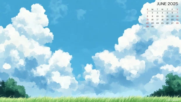 HD Wallpaper 2025 June Calendar.