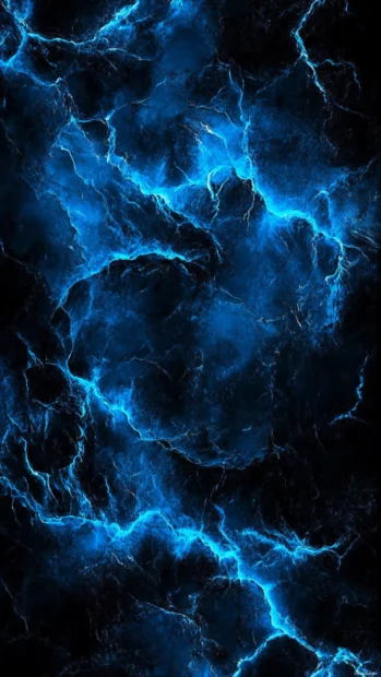 High contrast Cool Lock screen Wallpapers with electric blue streaks on black.