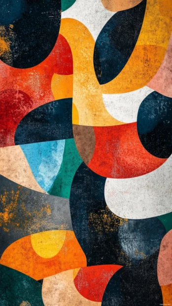 High quality Lock screen iPhone Wallpapers showing abstract art patterns for modern style.