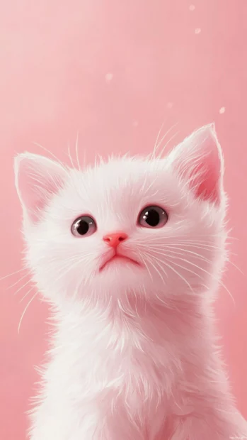 Immerse your phone with cute lock screen Wallpapers 4K, playful pastel animals on soft backgrounds.