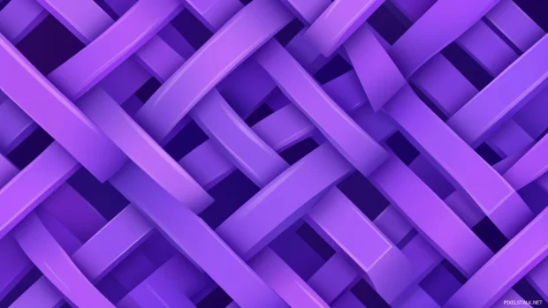 Intersecting purple neon rectangles creating a clean geometric design.