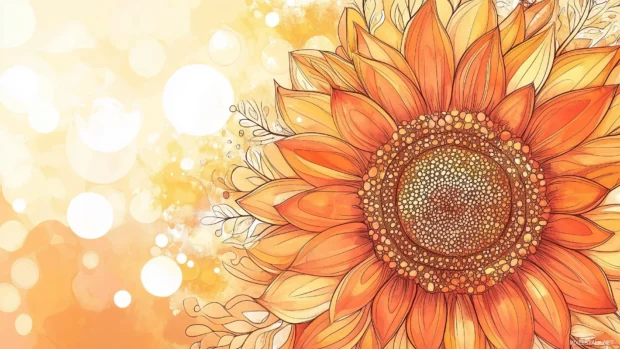 Intricate flower background, watercolor, delicate details.