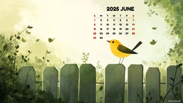 June 2025 Calendar Backgrounds.