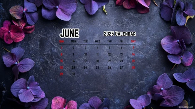 June 2025 Calendar Backgrounds HD.