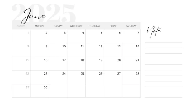 June 2025 Calendar Backgrounds HD for Mac.