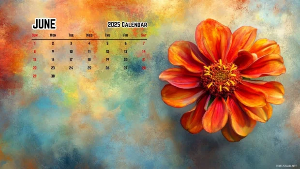 June 2025 Calendar Backgrounds for Desktop.