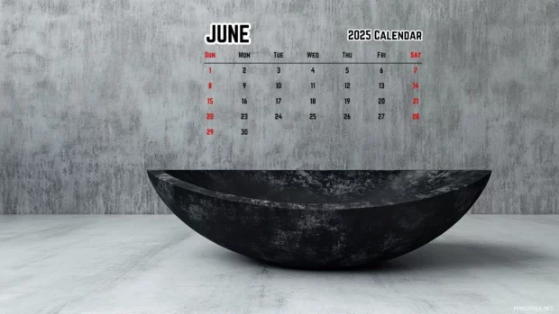 June 2025 Calendar Desktop Background HD Backgrounds.