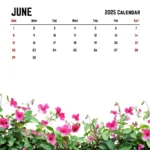 June 2025 Calendar Wallpaper 1080p.