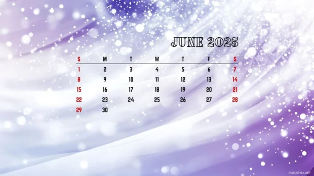 June 2025 Calendar Wallpaper Desktop.