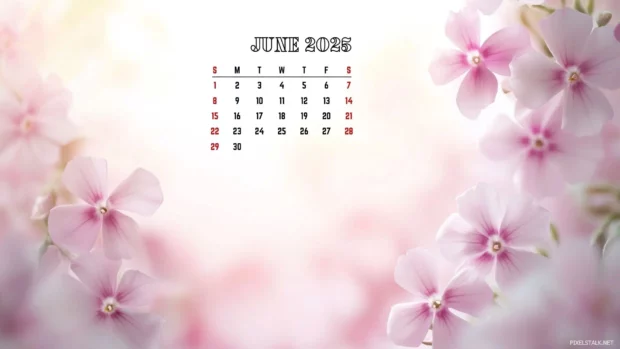 June 2025 Calendar Wallpaper High Quality.