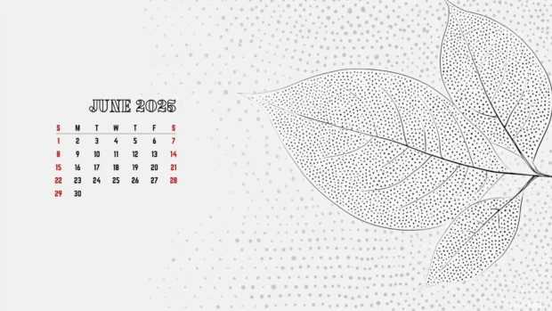 June 2025 Calendar Wallpaper High Resolution.