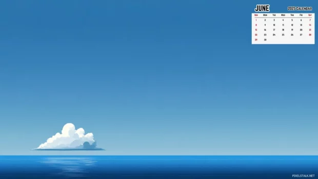 June 2025 Calendar Wide Screen Backgrounds.