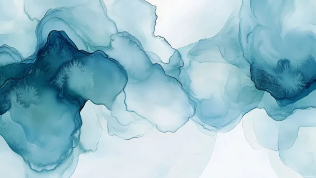 Light blue watercolor background with soft, calming tones.