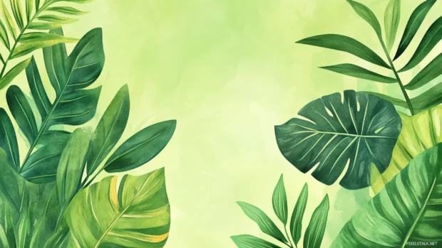 Lively green watercolor background with fresh, natural tones.