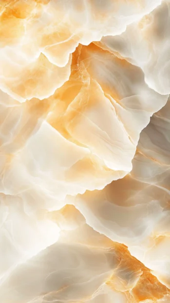 Lock screen Wallpapers aesthetic features flowing marble streaks merging into a soft glowing background.