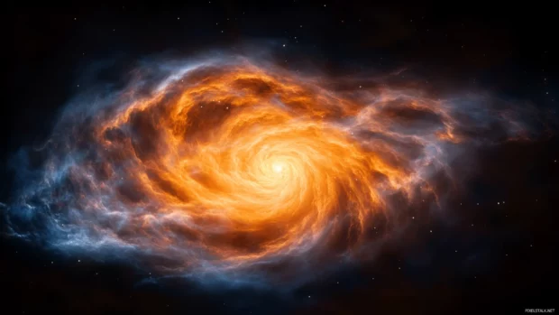 Milky Way in vibrant cosmic tones, popular among space background PC users.