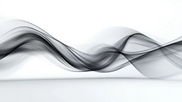 Minimalist Moving Desktop Wallpapers with elegant flowing lines in monochrome tones.