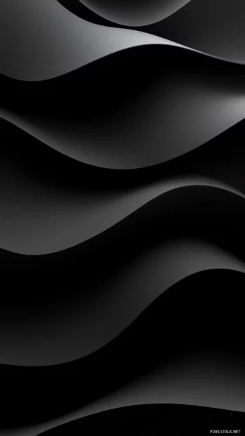 Minimalist black gradients spread smoothly over the lock screen giving it a sleek finish.
