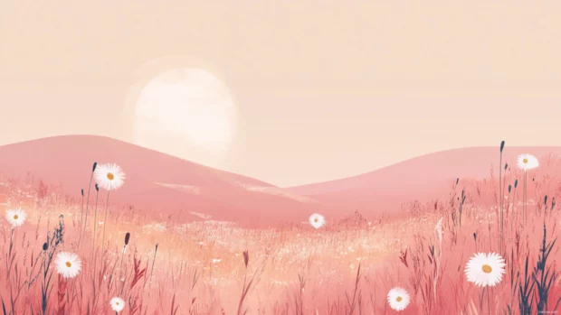 Minimalist pretty wallpaper, Minimalist illustration of a pretty abstract field.